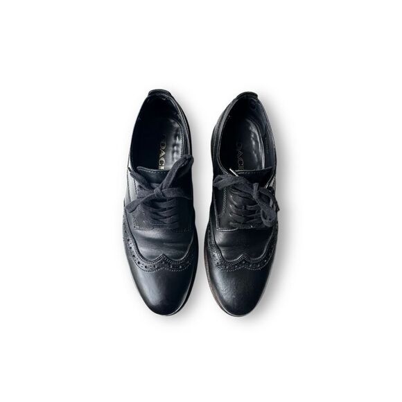 Coach Bleecker Wing Derby Dress Shoes Black Leather Wingtip Size 10D main image 5